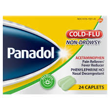 Panadol Cold & Flu (Acetaminophen – Dextrometorphan 500 mg-15 mg)